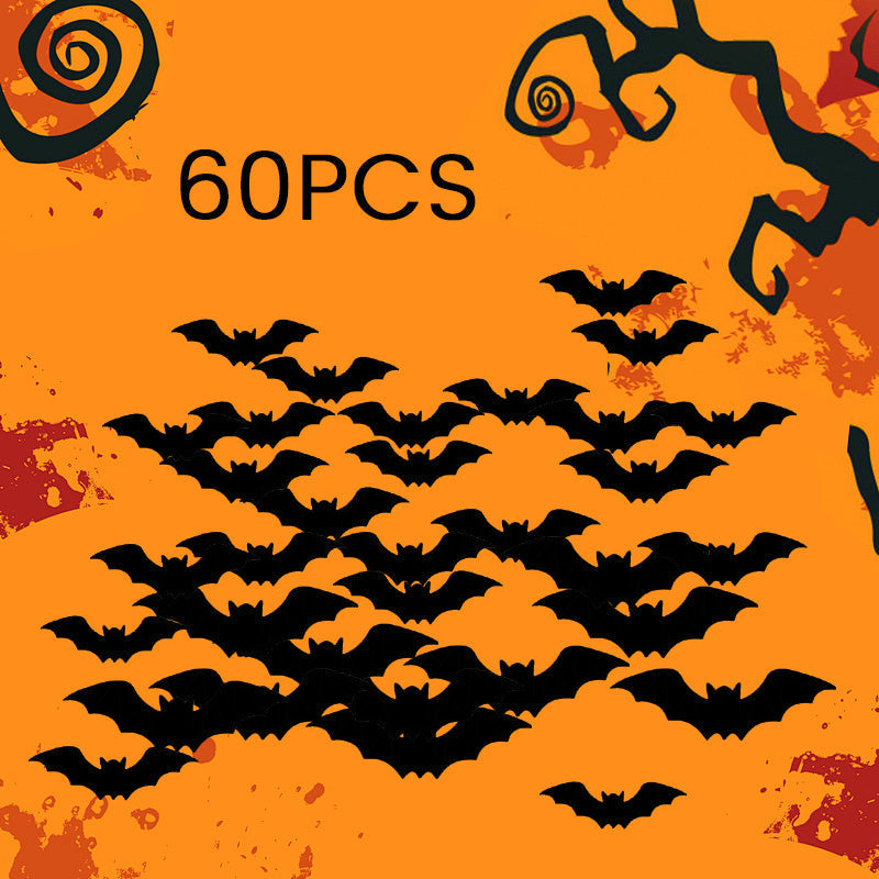 🦇Halloween LED Flying Bat Decorations - Glowing 3D Bat Wall Decor for Porch,Window, Door, Garage &Party Backdrop