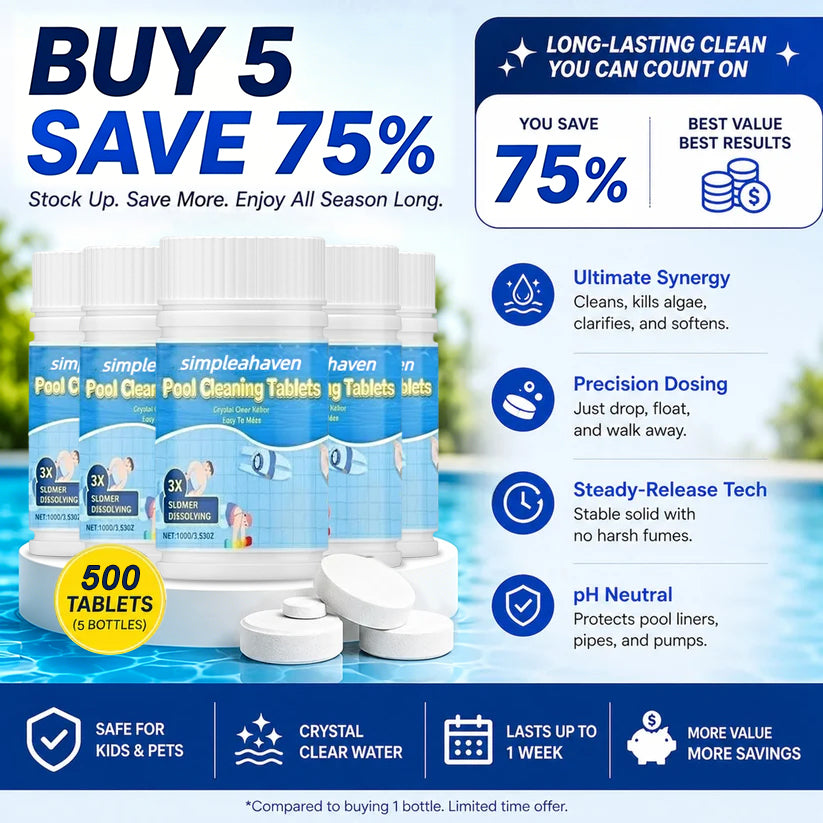 The Next-Gen Pool Purifier is here! 2X Stronger Algae Control, Gentle & Safe for Kids!