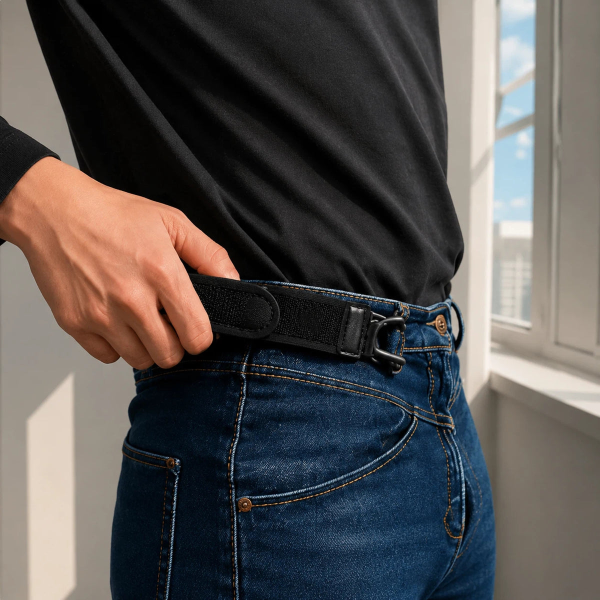 No Buckle Belt - FREE, COMFORT ALL DAY, adjustable Fit for Every Waist- No Holes, No Hassle