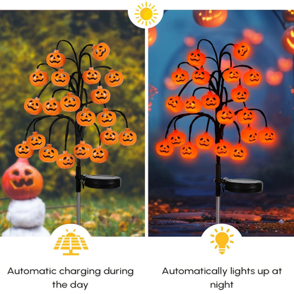 🎃 Pumpkin Solar Stake Lights – Halloween Outdoor Yard Decor