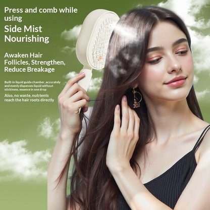Essential Oil Mist Comb, Anti-Tangle Electric Massage Brush