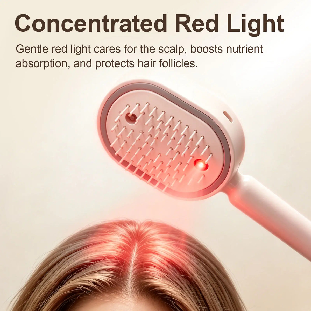 Essential Oil Mist Comb, Anti-Tangle Electric Massage Brush