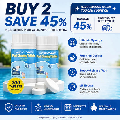 The Next-Gen Pool Purifier is here! 2X Stronger Algae Control, Gentle & Safe for Kids!