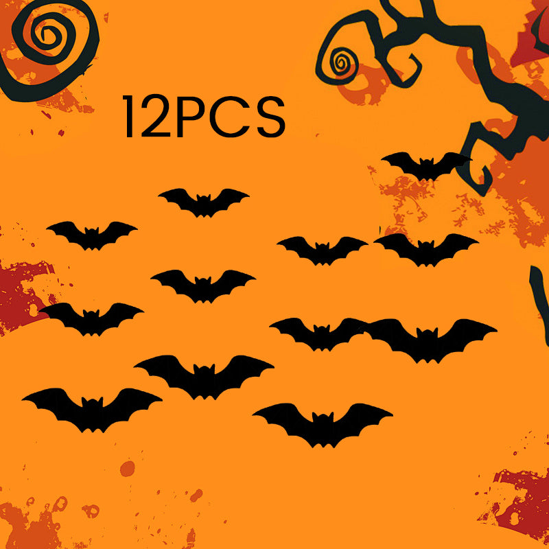 🦇Halloween LED Flying Bat Decorations - Glowing 3D Bat Wall Decor for Porch,Window, Door, Garage &Party Backdrop