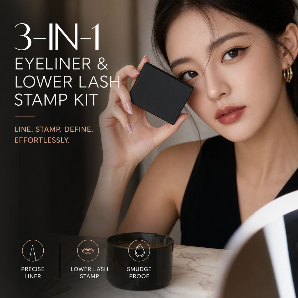 50% OFF! 3‑in‑1 Eyeliner & Lower Lash Stamp Kit – Stamp perfect wings & lashes in seconds. Waterproof, smudge‑proof. No steady hand needed!