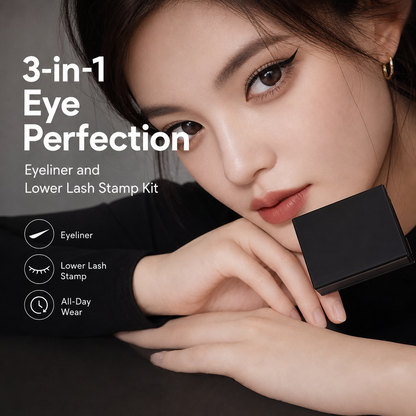 50% OFF! 3‑in‑1 Eyeliner & Lower Lash Stamp Kit – Stamp perfect wings & lashes in seconds. Waterproof, smudge‑proof. No steady hand needed!