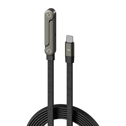 2-in-1 Invisible Holder Charger Cable|240w super fast charging Fast Charging Cord