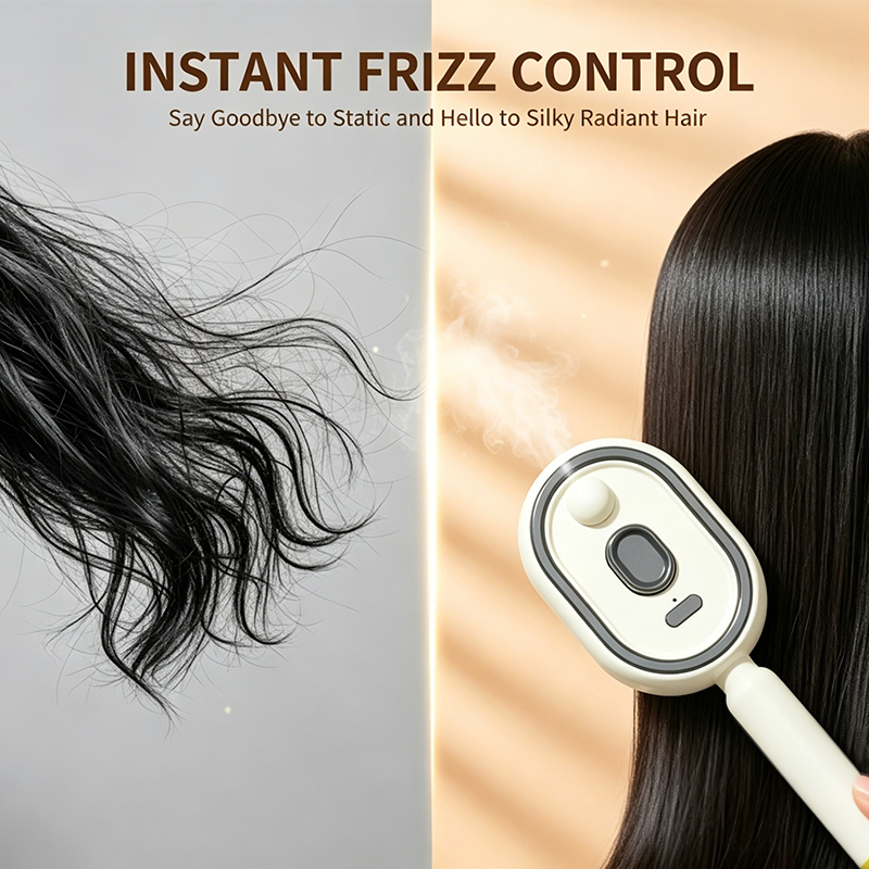 Essential Oil Mist Comb, Anti-Tangle Electric Massage Brush