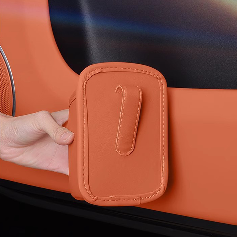 Universal Leather Car Door Cup Holder